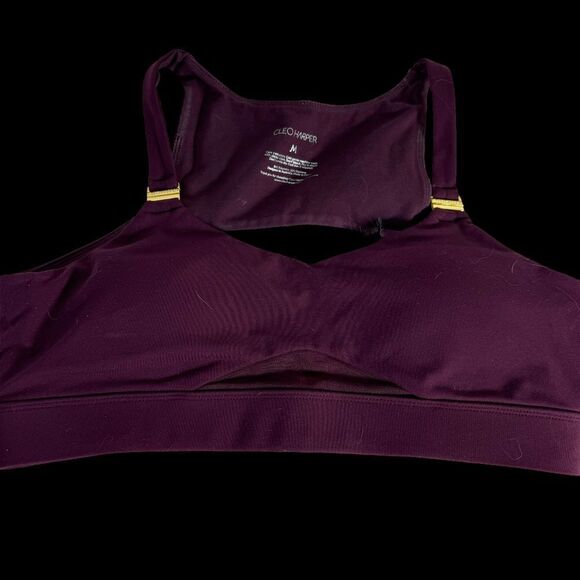 Cleo Harper Vashti Maroon Bralette Sz M - Picture 2 of 5